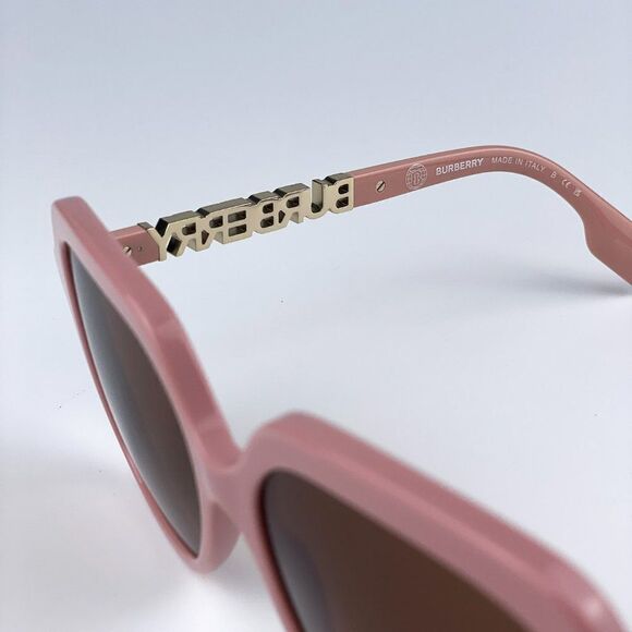 SALE! NEW Burberry BE4389 406113 Pink Brown Oversized Square Women Sunglasse main image 3